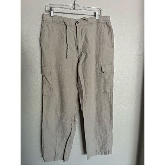 Claiborne Men’s Linen/Cotton Pants with string - Picture 1 of 5